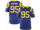 Mens Nike Los Angeles Rams #95 Tyrunn Walker Elite Royal Blue Alternate NFL Jersey