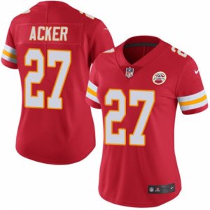 Women\'s Nike Kansas City Chiefs #27 Kenneth Acker Limited Red Rush NFL Jersey