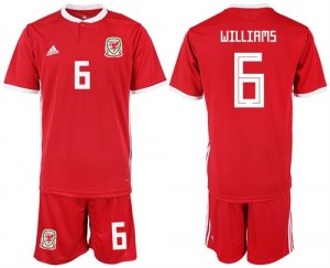 2018-19 Welsh 6 WILLIAMS Home Soccer Jersey