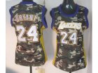 women nba los angeles lakers #24 kobe bryant camo