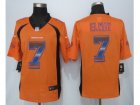 2015 New Nike Denver Broncos #7 Elway Orange Strobe Jerseys(Limited)