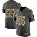 Nike Steelers #55 Devin Bush Gray Camo Vapor Untouchable Limited Jersey