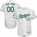 Mens Majestic Los Angeles Dodgers Customized White Celtic Flexbase Authentic Collection MLB Jersey