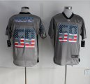 Nike Carolina Panthers #59 Luke Kuechly grey Jerseys(Elite USA Flag Fashion)