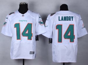 Nike NFL Miami Dolphins #14 Jarvis Landry white jerseys(Elite)