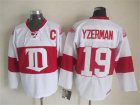 NHL Detroit Red Wings #19 Steve Yzerman classic white jerseys