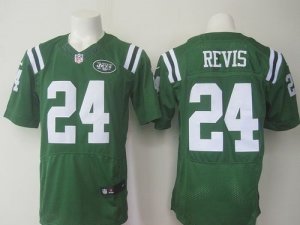 Nike New York Jets #24 Darrelle Revis Green Men\'\'s Stitched Rush Jerseys(Elite)