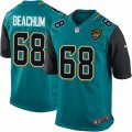 Mens Nike Jacksonville Jaguars #68 Kelvin Beachum Game Teal Green Team Color NFL Jersey