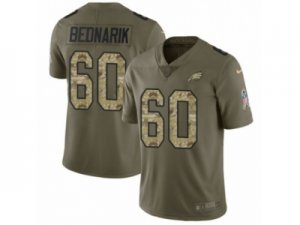 Men Nike Philadelphia Eagles #60 Chuck Bednarik Limited Olive Camo 2017 Salute to Service NFL Jersey