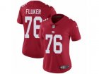 Women Nike New York Giants #76 D.J. Fluker Vapor Untouchable Limited Red Alternate NFL Jersey