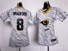 Nike Women St. Louis Rams #8 Sam Bradford jerseys[fem fan zebra]