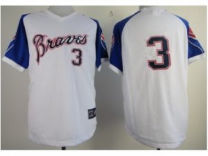 mlb Atlanta Braves #3 Dale Murphy White 1974 Throwback Jerseys