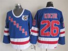 NHL New York Rangers #26 Kocur blue jerseys(Kocur)[m&n 75th]