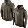 Men Arizona Cardinals Nike Olive Salute To Service KO Performance Hoodie