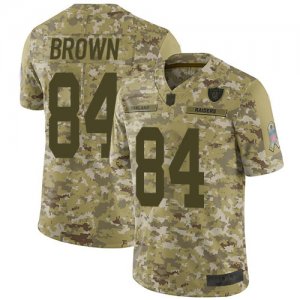 Nike Raiders #84 Antonio Brown Camo Salute to Service Limited Jersey