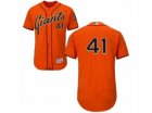 Mens Majestic San Francisco Giants #41 Mark Melancon Orange Flexbase Authentic Collection MLB Jersey