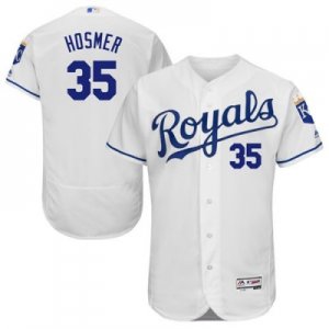 Kansas City Royals #35 Eric Hosmer White Flexbase Authentic Collection Stitched Baseball Jersey