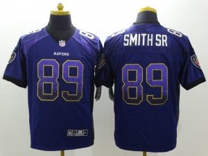 Nike Baltimore ravens #89 Steve Smith Sr Purple jerseys(Drift Fashion Elite)