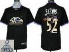 2013 Super Bowl XLVII NEW Baltimore Ravens 52 Ray Lewis Team ALL-Star Fashion Jerseys-2