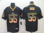 Nike Steelers #55 Devin Bush Black USA Flash Fashion Limited Jersey