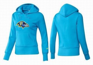 Women Baltimore Ravens Logo Pullover Hoodie-025