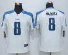 Women Nike Tennessee Titans #8 Marcus Mariota white Jerseys