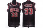 NBA Chicago Bulls #33 Pippen black[pinstripes]