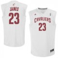 Cavaliers #23 LeBron James White Fashion Replica Jersey