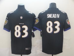 Nike Ravens #83 Willie Snead IV Black Alternate Vapor Untouchable Limited Jersey