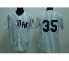 New York Yankees #35 MUSSINA 2009 world series patchs white
