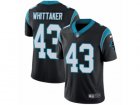 Mens Nike Carolina Panthers #43 Fozzy Whittaker Vapor Untouchable Limited Black Team Color NFL Jersey