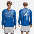 2018-19 Italy 1 BUFFON Home Long Sleeve Soccer Jersey