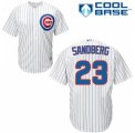 Mens Majestic Chicago Cubs #23 Ryne Sandberg Authentic White Home Cool Base MLB Jersey