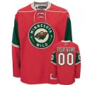 Customized Minnesota Wild Jersey M Red Home Man Hockey