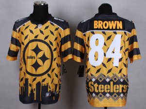 Nike Pittsburgh Steelers #84 Antonio Brown Jerseys(Style Noble Fashion Elite)