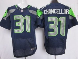 Nike NFL Seattle Seahawks #31 Kam Chancellor Blue Jerseys(Elite)