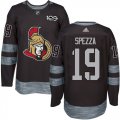 Ottawa Senators #19 Jason Spezza Black 1917-2017 100th Anniversary Stitched NHL Jersey