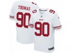 Mens Nike San Francisco 49ers #90 Solomon Thomas Elite White NFL Jersey