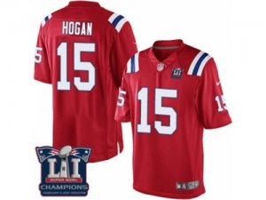 Youth Nike New England Patriots #15 Chris Hogan Red Alternate Super Bowl LI Champions NFL Jersey