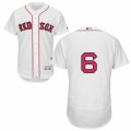 Men's Majestic Boston Red Sox #6 Johnny Pesky White Flexbase Authentic Collection MLB Jersey