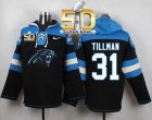 Nike Carolina Panthers #31 Charles Tillman Black Super Bowl 50 Player Pullover NFL Hoodie