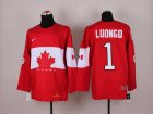 nhl jerseys team canada olympic #1 LUONGO red[2014 new]