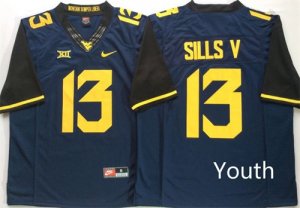 West Virginia Mountaineers #13 David Sills V Navy Youth Nike College Football Jersey