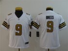 Nike Saints #9 Drew Brees White Youth Color Rush Limited Jersey