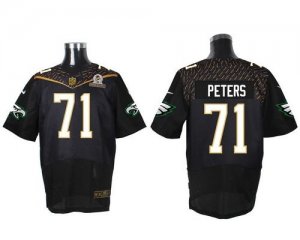 2016 Pro Bowl Nike Philadelphia Eagles #71 Jason Peters Black jerseys(Elite)