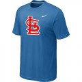 MLB St.Louis Cardinals Heathered light Blue Nike Blended T-Shirt