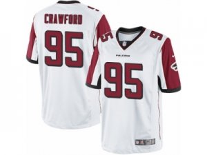 Mens Nike Atlanta Falcons #95 Jack Crawford Limited White NFL Jersey