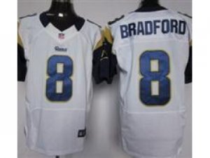 Nike NFL St. Louis Rams #8 Sam Bradford White Elite jerseys