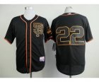 MLB san francisco giants #22 clark black[sf style] jerseys