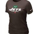 Women New York Jets Brown T-Shirt